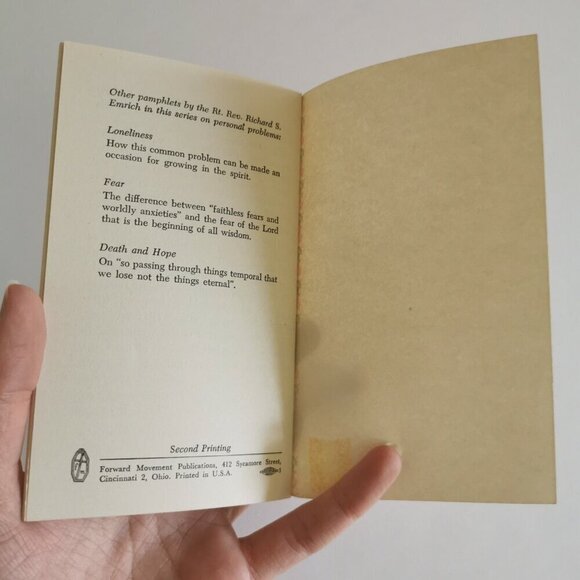 1968 Guilt Pamphlet by Rev. Richard S. Emrich, Episcopal Forward Movement Publ. - Picture 8 of 9